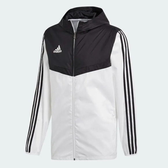 Adidas Men's Black & white Windbreaker Size Large - Picture 5 of 12